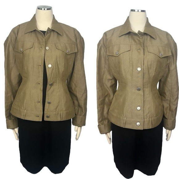 STELLA McCartney Runway Cinch Peplum Waisted Logo Buttoned Fitted Jacket Blazer - Picture 12 of 16